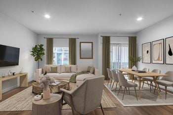 Contemporary laminate wood-style flooring*